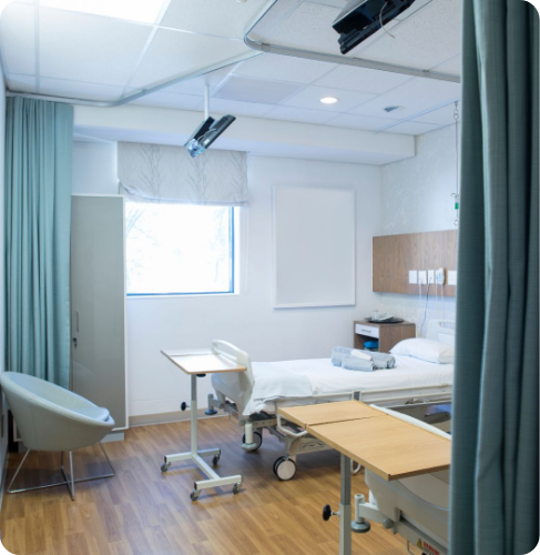clean hospital room