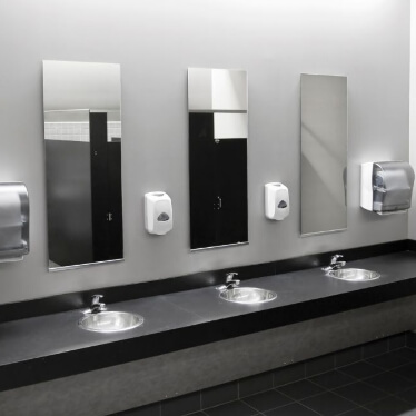 Images of a luxury bathroom with sink and big mirror