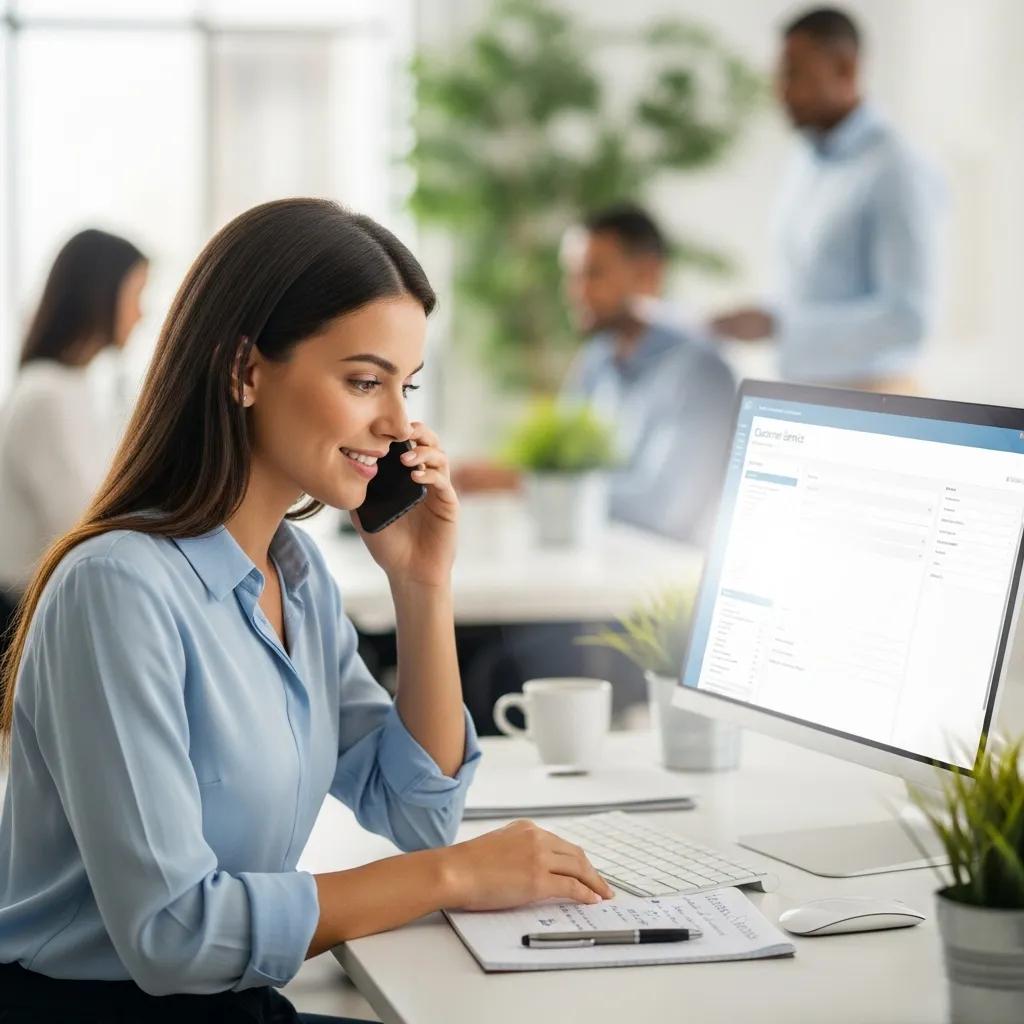 Customer service team member handling a cleaning enquiry with care and speed