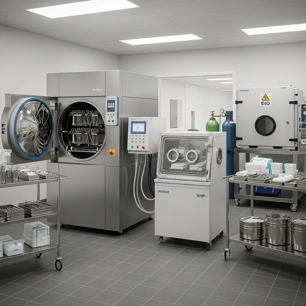 Different sterilization methods for medical devices in a clinical environment