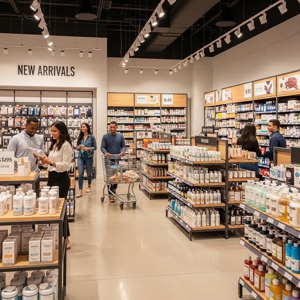 Clean and organized retail store interior highlighting professional cleaning services