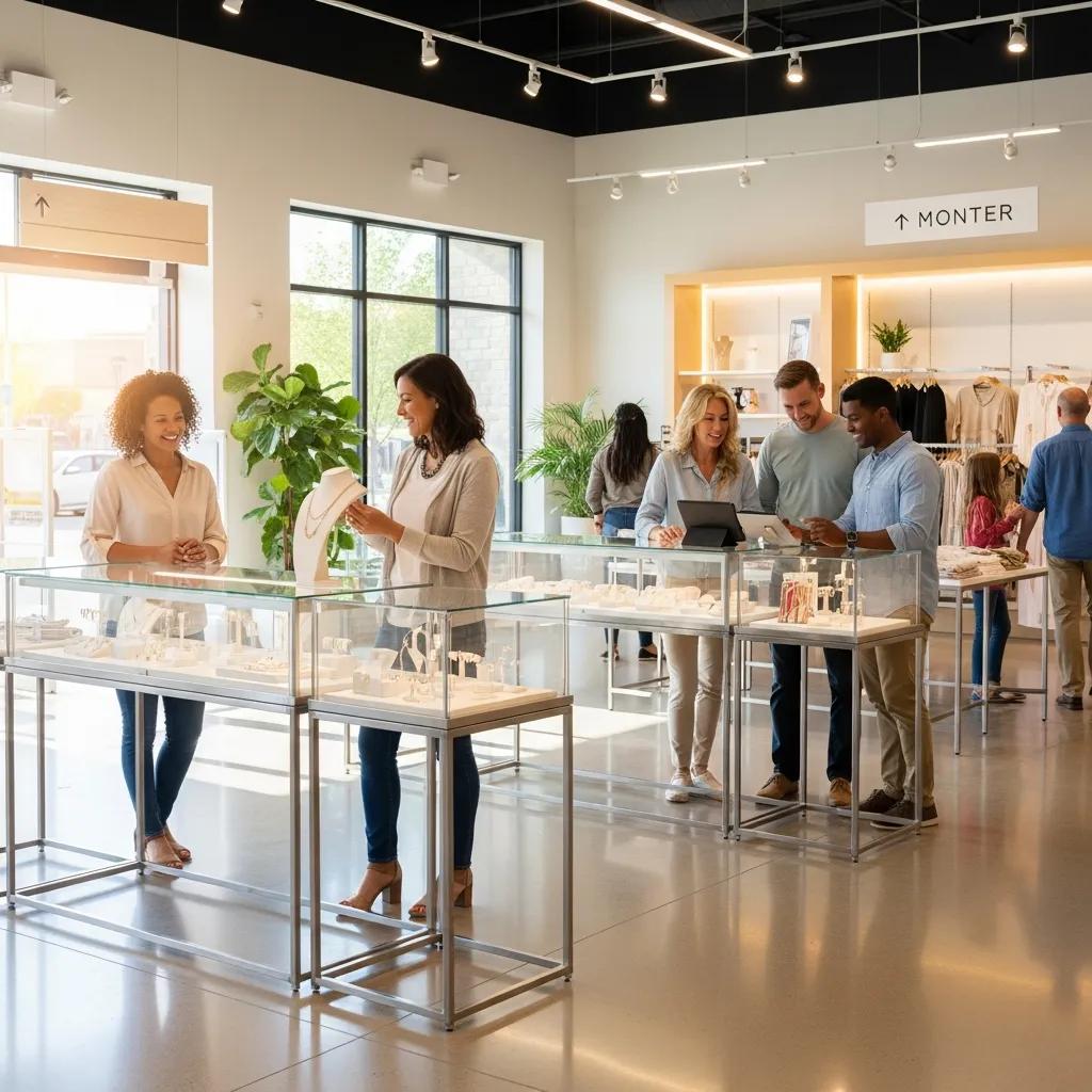 Clean retail environment enhancing customer experience and engagement