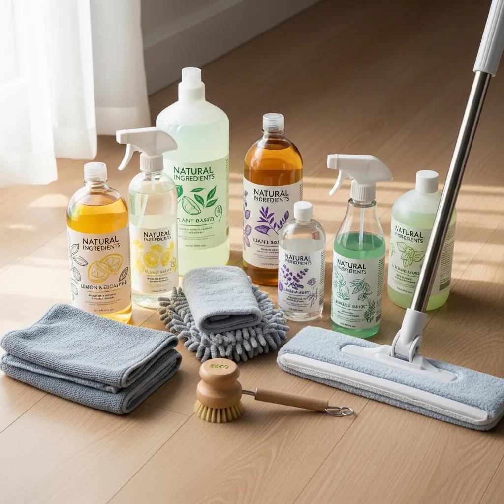 Eco-friendly cleaning products for laminate floor care