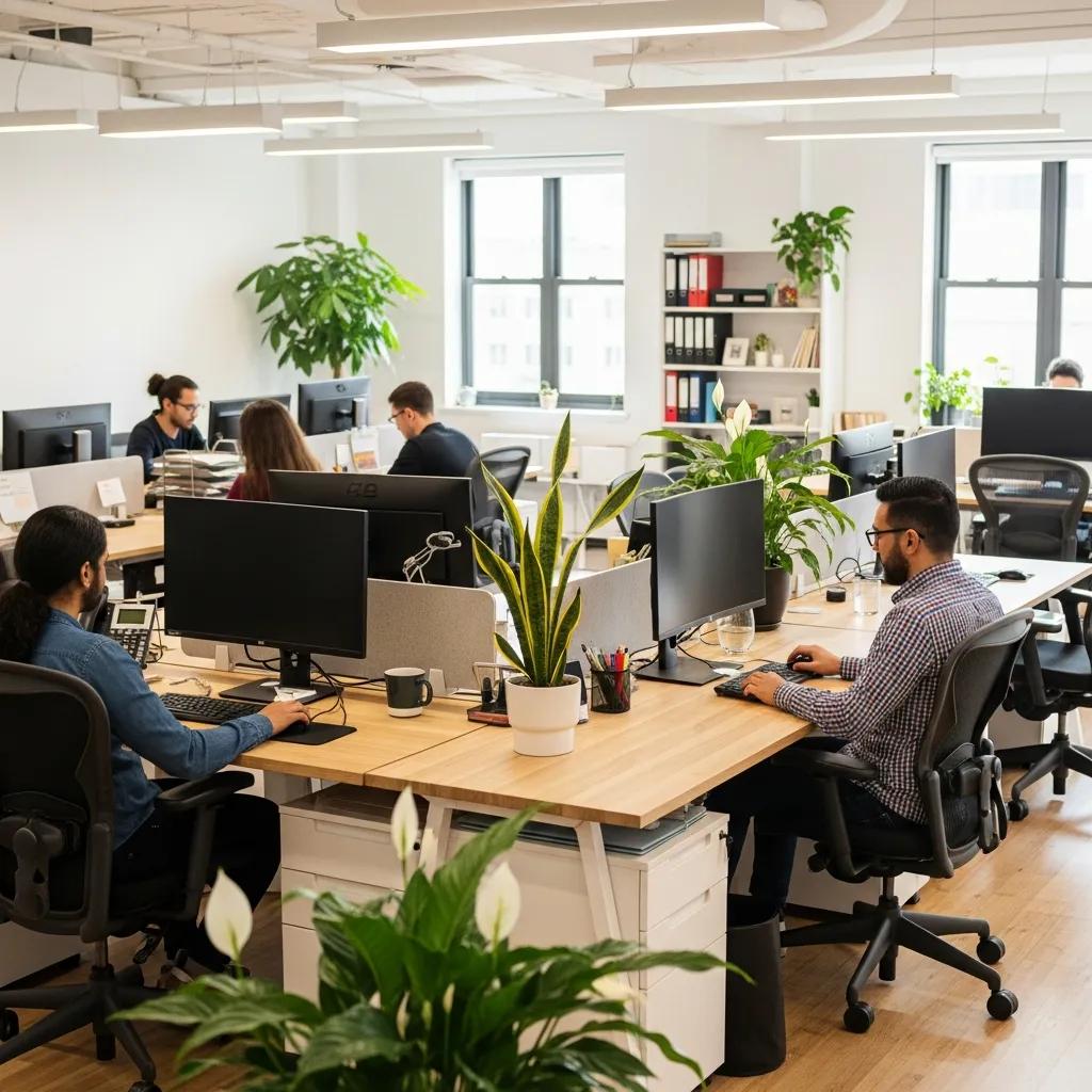 Clean, hygienic workspace supporting employee wellbeing and productivity