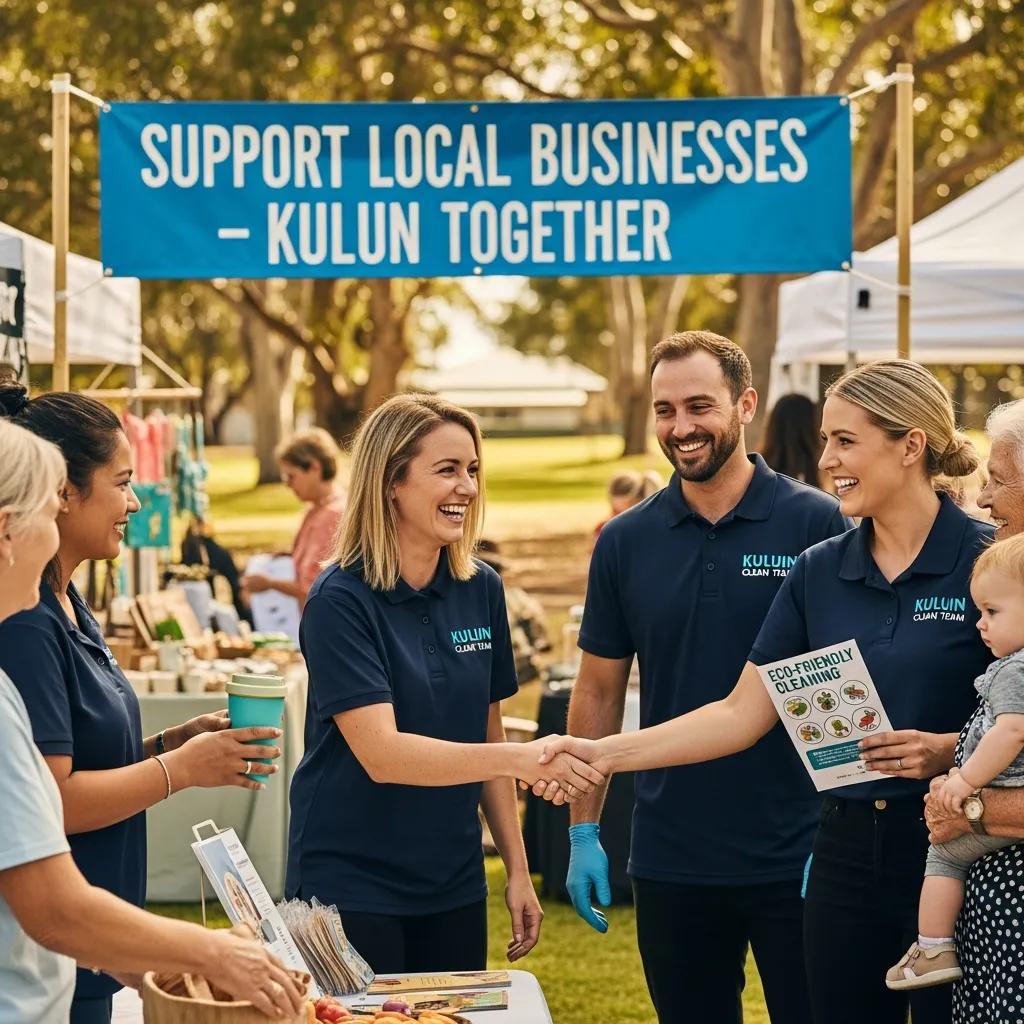 Divine team at a community event supporting local Kuluin businesses