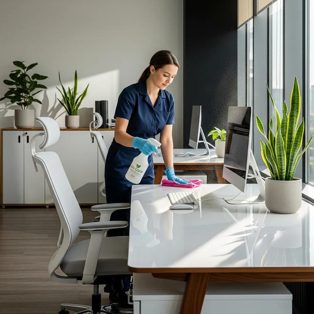 Professional office cleaning service enhancing workspace hygiene and appearance