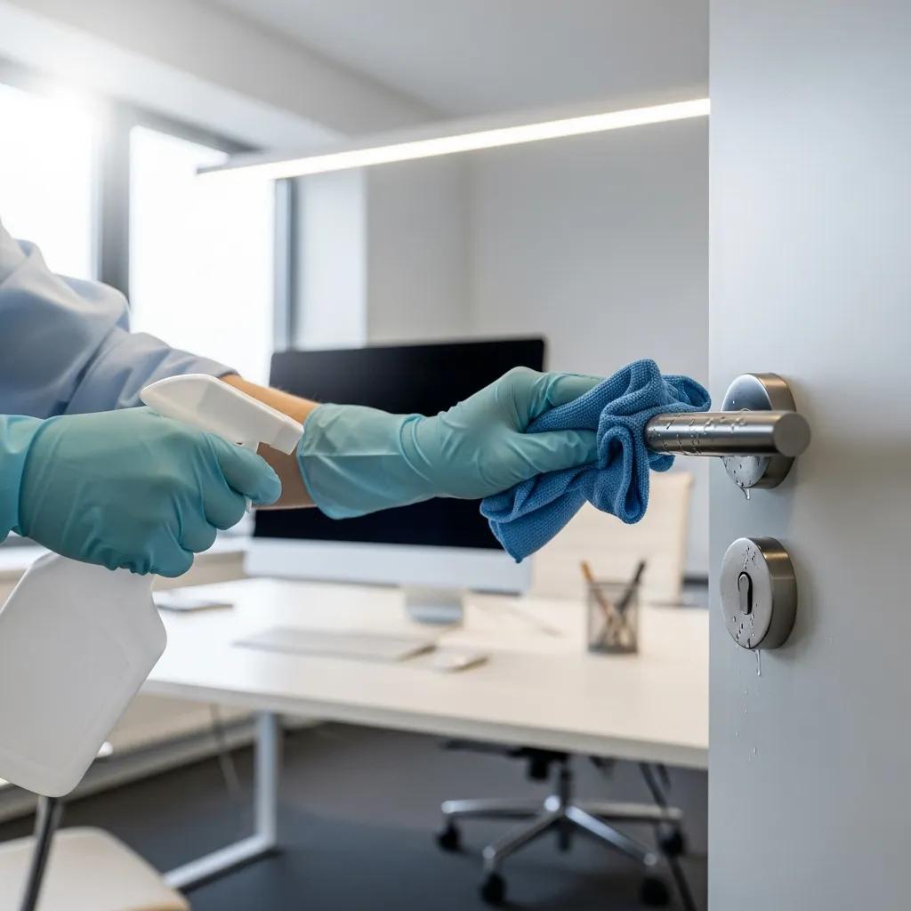 Clean, well-maintained office highlighting the importance of workplace hygiene