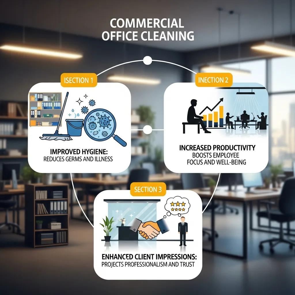 Benefits of commercial cleaning: hygiene, productivity and professional presentation